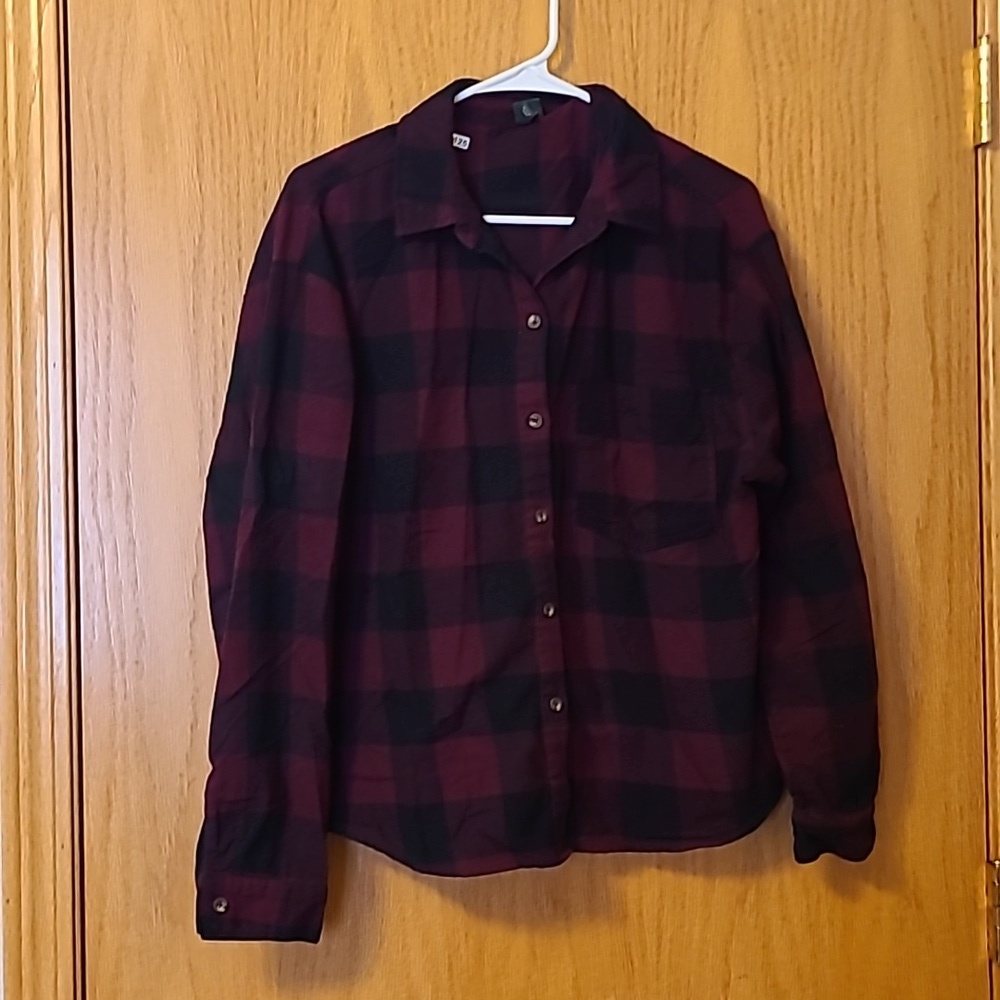 Wild Fable Buffalo Plaid Check Top
